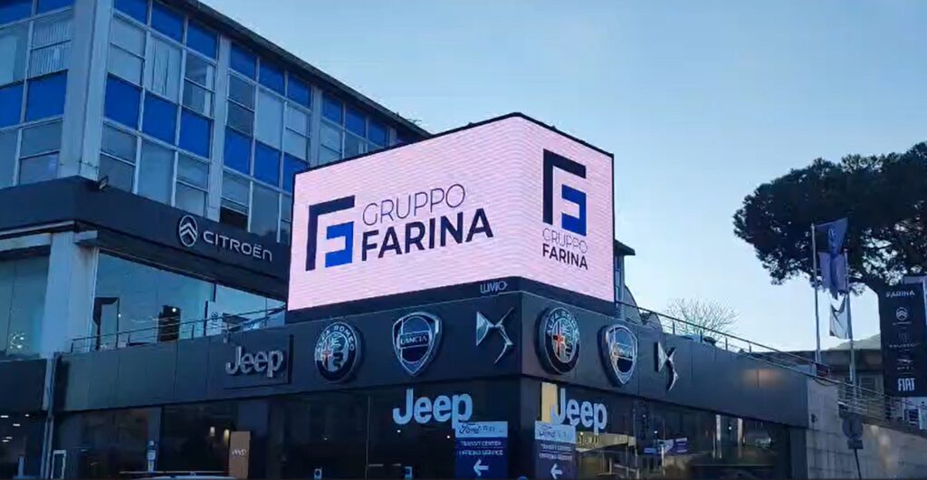 gruppo farina concessionaria ledwall 3d lumio